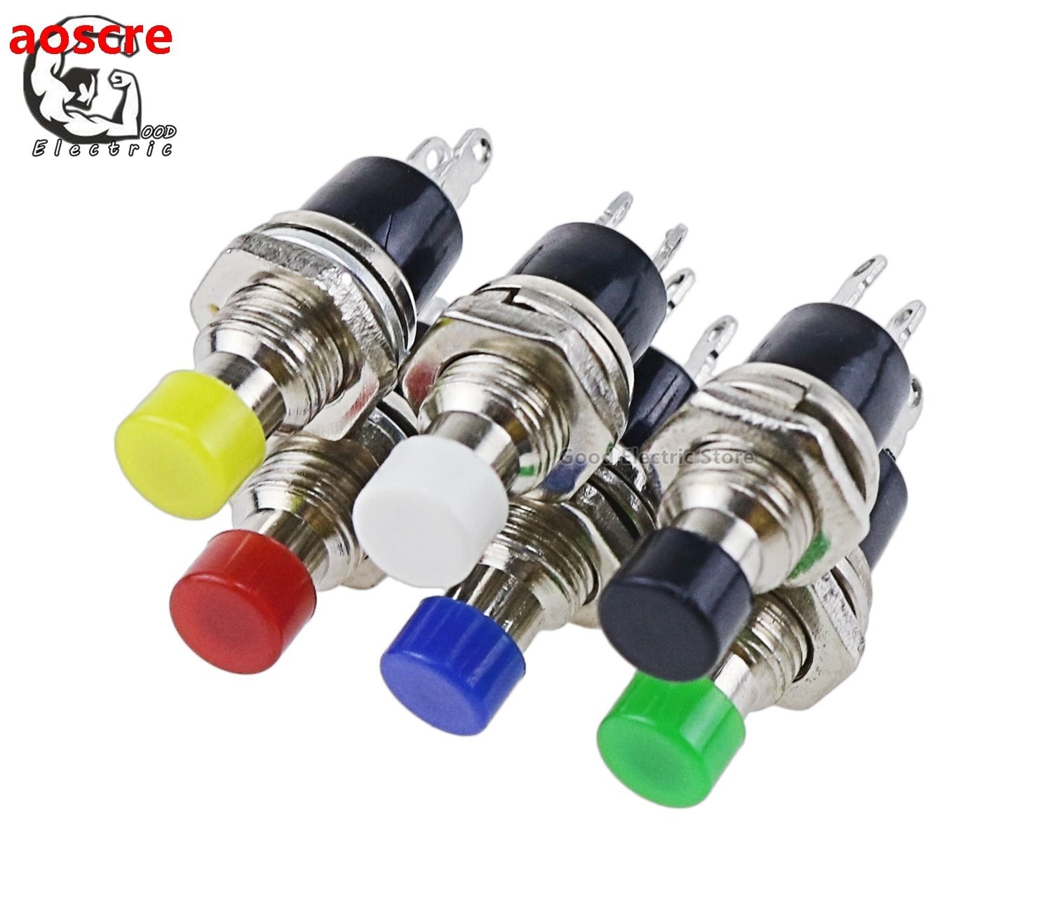 6pcs PBS-110 Mini Momentary Push Button Switch for Model Rai