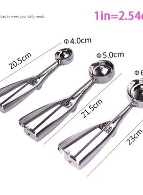 1pcs Ice Cream Scoops Metal Stainless Steel Make Kitchen Too