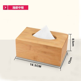 Bamboo and wood tissue boxes custom LOGO advertising paper