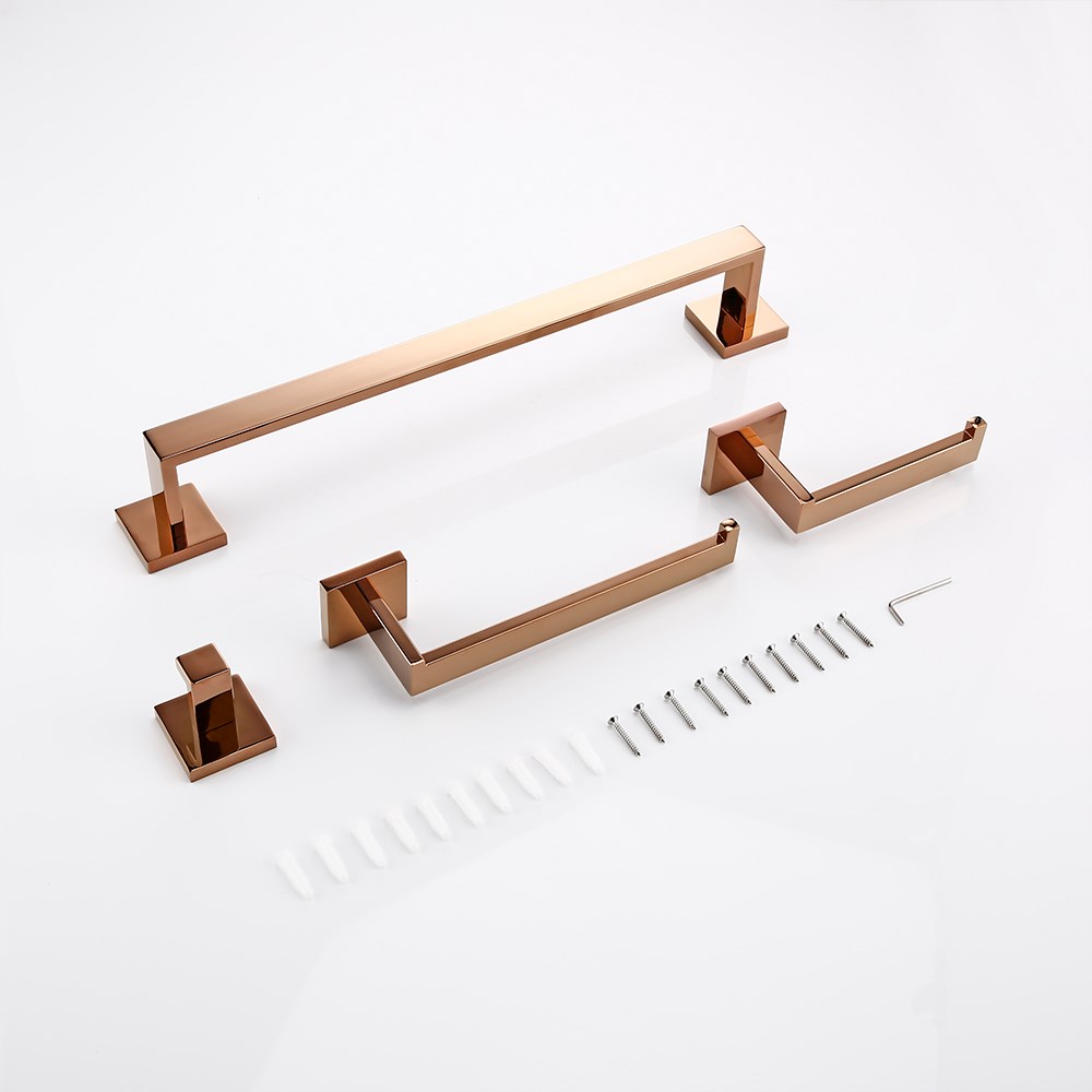 Bathroom Accessories  Toilet Paper Holder Polished Rose gold