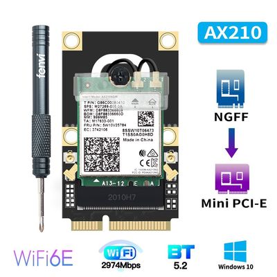 M.2 To Mini PCI E Wi Fi Adapter Intel AX210NGW 9260 AX200 W