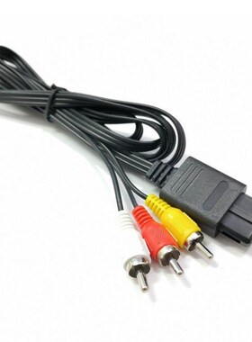 New N64 SNES Gamecube 6FT RCA AV TV Audio Video Stereo Cable
