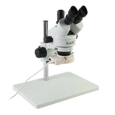 Simul-focal 7X-45X Trinocular Stereo Microscope Industrial P