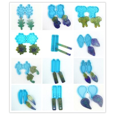 Earrings Epoxy Resin Mold Eardrop Dangler Pendant Silicone M