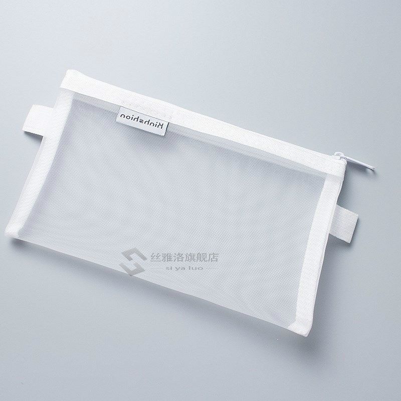 pencil case transparent mesh school pencil bag capacity nylo