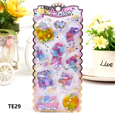 Children's toys bronzing loading water stickers stereoscopic