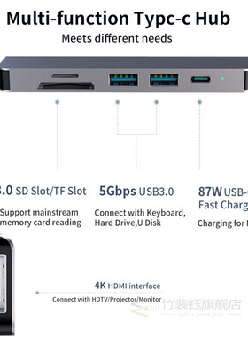 USB C HUB Type C to Multi USB 3.0 HDMI Card Reader Adapter D