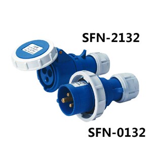 16A 3 pole connector Industrial malefemale plugs SFN-0132/S