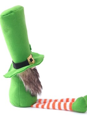 Patricks Day Tomte Plush Doll Irish Leprechaun Scandinavian