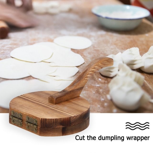 wooden dumpling pressing tools dough wrappers presses baking
