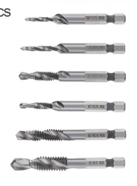 6pcs/lot Drill Bits Set 1/8-3/8 Inch Metal Drill HSS Combina