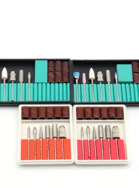 Nail Electric Drill Bits Grinding Head Kit Sanding Bands Fil