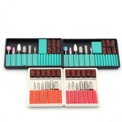 Nail Electric Drill Bits Grinding Head Kit Sanding Bands Fil