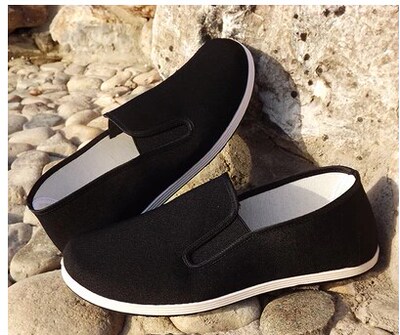 Top Quality Black Cotton Shoes Bruce Lee Vintage Chinese Kun