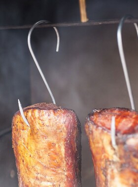 5Pcs Long Pointed S Hooks Rack Butcher Meat Stainless Steel