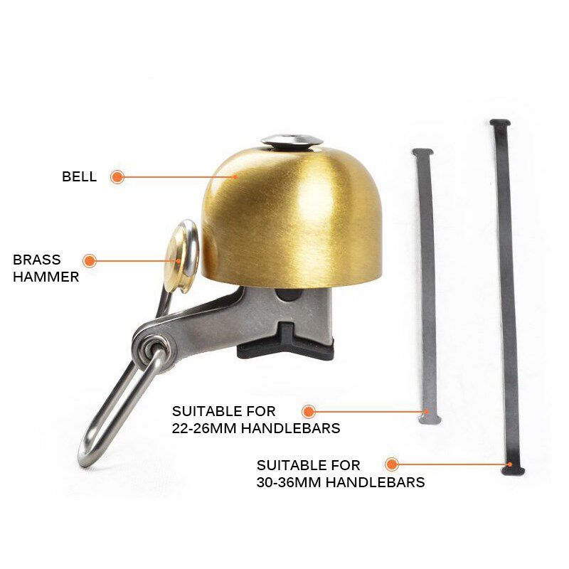 Handlebar Bicycle Bell Retro Cycle Push Bike Metal Bell Ring