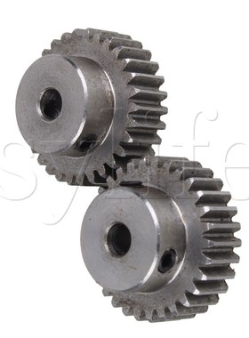 2pcs 1 Modulus 30 Teeth Motor Metal Steel Gear Wheel Top Scr