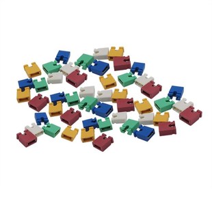60PCS 2.54mm Pitch Colorful Pin Header Standard Computer Jum