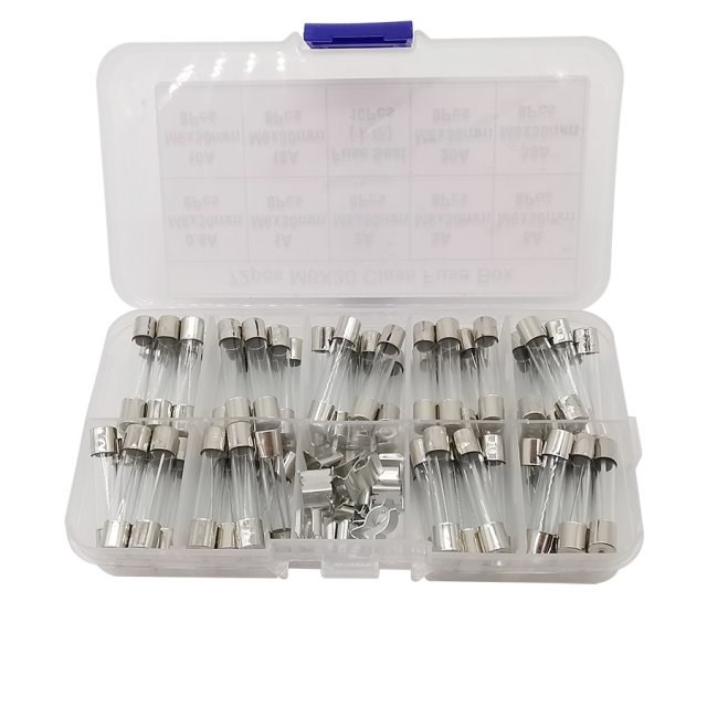 72Pcs/Box M6x30mm Fast-Blow Fuse 0.5A 1A 2A 3A 5A 10A 15A 20