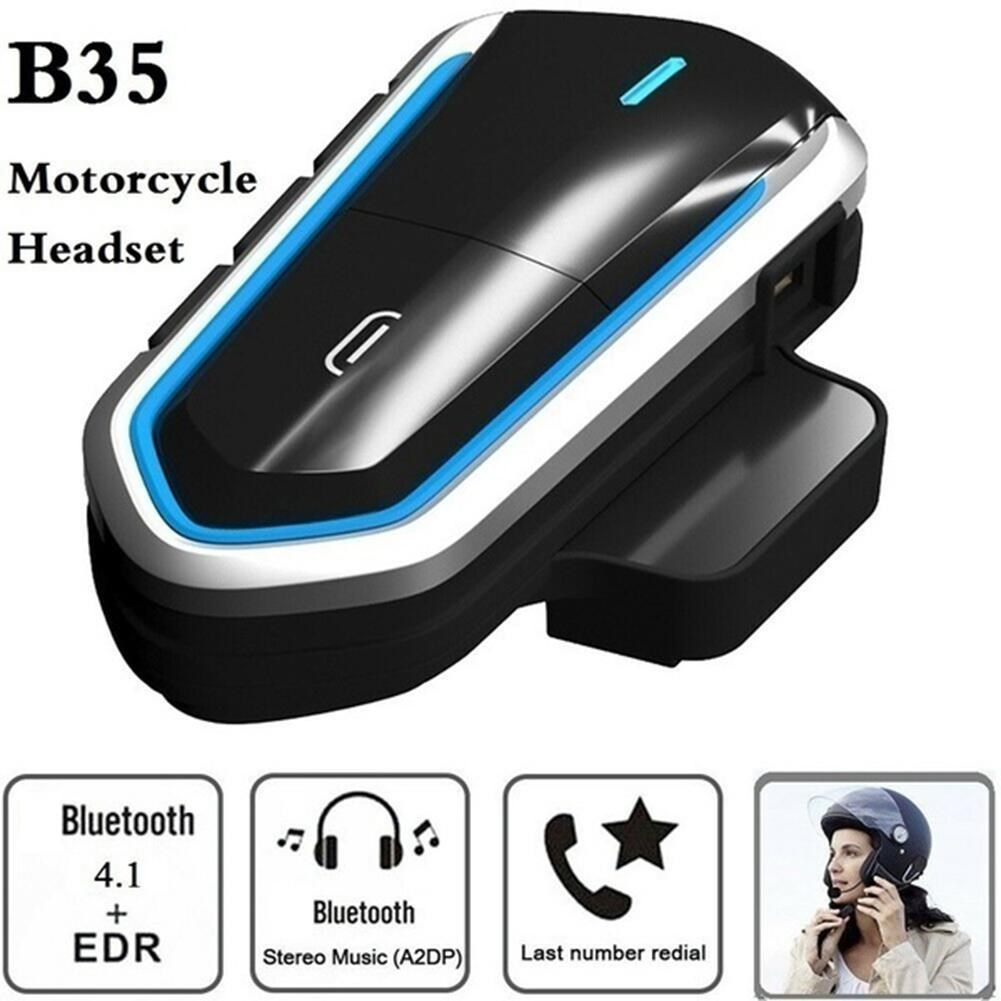 B35 Motorcycle Riders Helmet Intercom Bluetooth 4.1 Headset