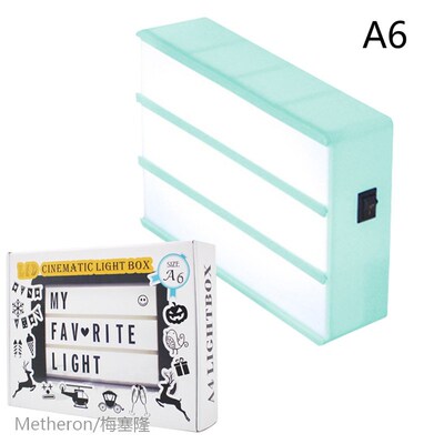 Cinematic LED Porch Light Up Sign Box Lightbox Message Board