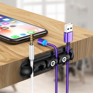 Magnetic Cable Holder Usb Cable Clips Adhesive Desk Tidy Cab