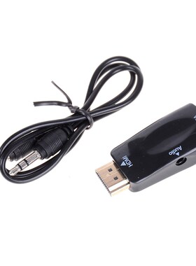 for HDMI To VGA Adapter Converter Cable With Audio Cable Sup