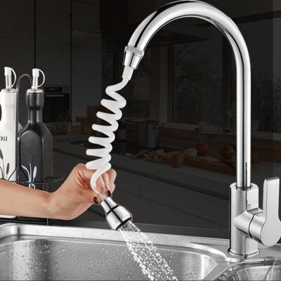Rotatable Sink Faucet Nozzle Extensible Water Saving Kitchen