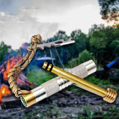 Portable Outdoor Camping Piston Fire Starter Tube Emergency