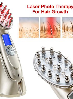 Red Laser Anti Hair Loss Comb RF EMS Nurse LED Photon Stimu