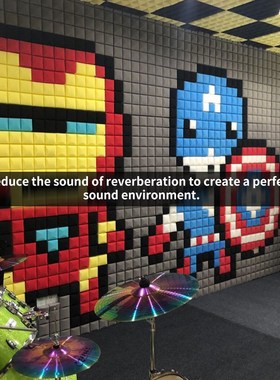 1pc 6 Colors 50x50x3cm Studio Acoustic Foam Soundproof Acous