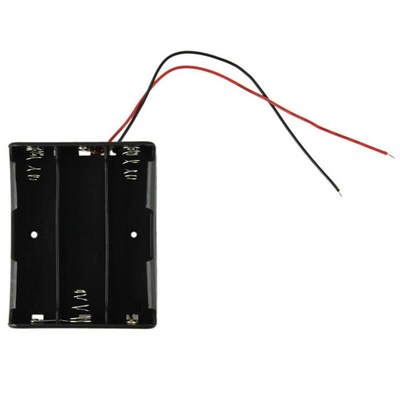 Battery Storage Case Box Holder For 3 x 18650 Black With 3 s