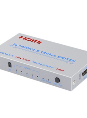 Hdmi5 Input and 1 Output Switch, 4 Inputs and 1 4K Hd Output