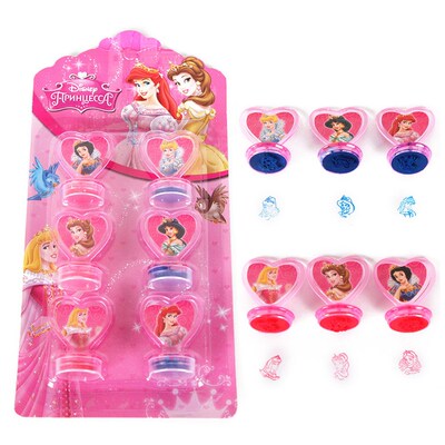 6pcs/set Princess Seal Stamp Children DIY Diary Decoration P