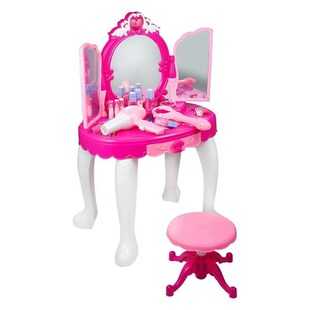 castor wheels Yosoo  Princess Dressing Table with Stool, Hai