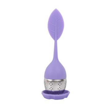20pcs/lot Tea Strainer Sweet Leaf Silicone Tea Infuser Filte