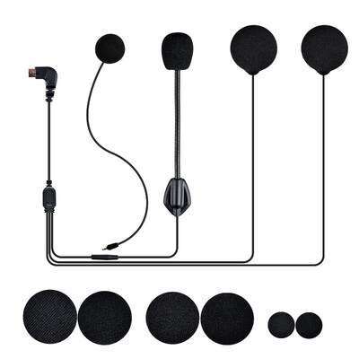 FX6 Motorcycle Helmet Bluetooth Intercom Earphone Parts Hard