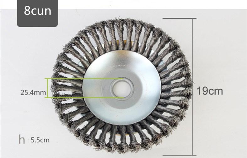 Garden Weed Cutter Steel Wire Brush Break-proof Rounded Edge