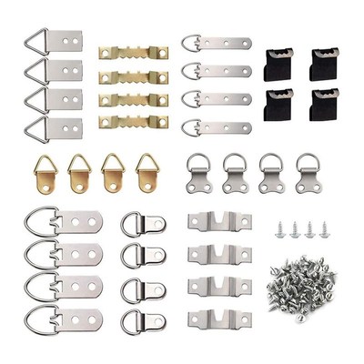 96Pcs/Set Picture Photo Frame Hanging Hooks with Screws Kit
