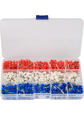 960Pcs Insulated Ferrules Crimp Terminal Block Cord End Wire