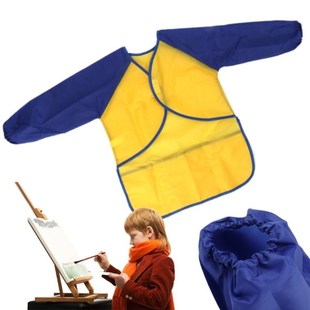 Kid Waterproof Long Sleeve Drawing Apron Painting Smock Chil