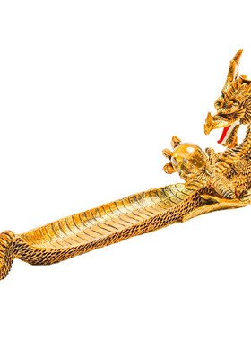 Backflow Lncense Golden Dragon Boat Incense Device Stick Hol