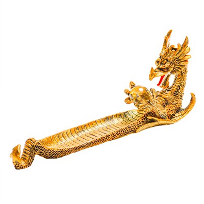 Backflow Lncense Golden Dragon Boat Incense Device Stick Hol