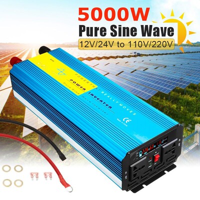 Pure Sine Wave Inverter 12V 220V  5000W  Pe ak Voltage Trans