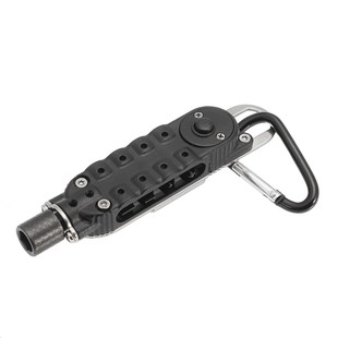 EDC Climbing Carabiner Paracord Buckle Flashlight Wrench Too