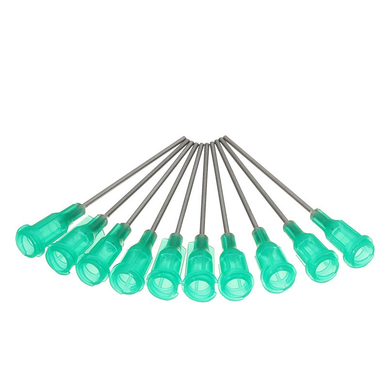 10pcs Green 18Ga Stainless Steel Blunt Dispensing Needles Gl