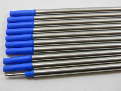 10Pcs good Quality BLE and black ink refill for rollerball p