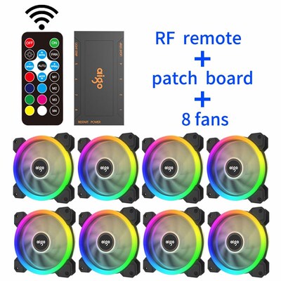 DR12 PC Case Cooler Fan 120mm Fan Rgb Fan Quiet IR Transpare