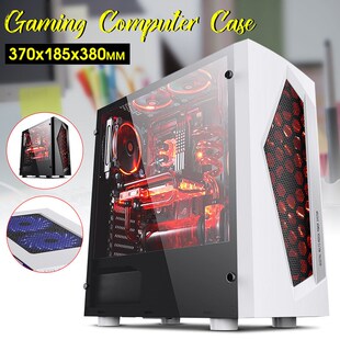V3 ATX Computer Gaming PC Case 8 Fan Ports USB 3.0 For M-ATX