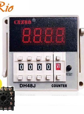 DH48J-8A DH48J-11A 220V 3A Electrical Digital Counter Preset
